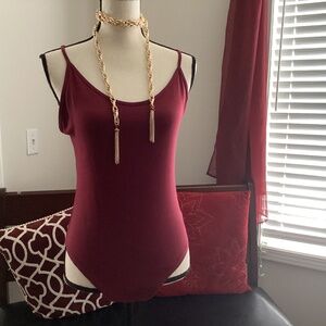cranberry cami bodysuit VGUC
